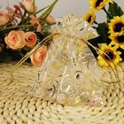 100pcs Gold Organza Wedding Party Favor Gift Jewelry Holiday Candy Sheer Bags Us