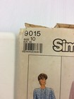 1989 Simplicity 9015 Vintage Sewing Pattern Women Dress Size 10