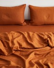 Cotton Duvet Cover In Rust Color Washed Bedding Custom Sizes Home D  cor Duvet