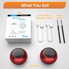 2pack Portable Mini Speaker  Bluetooth Tiny Speaker wireless Micro Speaker Red