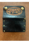 Tom Fugle Handmade Biker Leather Card Holder wallet Peterbilt 