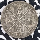 1892 Great Britain 1 Florin Lot f2494 Silver  Better Date