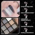 Black Smokey Grey Eyeshadow Palette  15 Colors Shimmer Matte Eye Shadow Makeup P