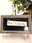 Vintage Persian Miniature Painting H ali Sajjadi Isfhan Iran Khatam Inlay Frame