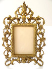 Antique Vintage 11  Ornate Victorian Solid Brass Easel Picture Frame 4  X 6 