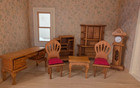 Vintage Light Wood 7-piece Dining Room Set - Nib