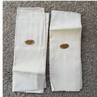 New Vintage Arrow Men s Set Off 2 Handkerchiefs White 100  Cotton Hand Rolled