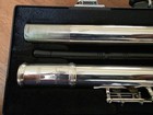 Yamaha Yfl-221 Student Flute Nickel Silver Plated Used With Hard Case