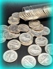Estate Coin Lot   Mercury Silver Dimes   Au  Unc About Uncirculated Dime   90 