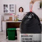 Trash Bags Bulk - 70 Count Garbage Bags 13 Gallon Trash Bag Small Trash Can Bags