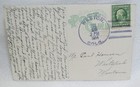 Atchison Topeka Santa Fe Railroad Train Depot Raton New Mexico Litho Postcard