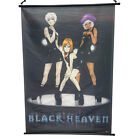 Vintage Legend Of Black Heaven Wall Scroll Cloth Poster Fabric Anime 1998 Flaws