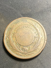 Uruguay 1857 40 Centesimos Huge Old Copper Coin Weird Denomination Cheapest Here