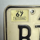 1968 1967 1966 Tennessee License Plate     Shelby Co     Original Vintage Car Tag