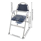 Foldable  Toilet Chair  Toilet Chair With Padded Seat Plate And Toilet Bucket
