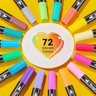 72 Colors Art Paint Markers  Dual Tip Art Markers Set Fine With Brush Tip   Fi