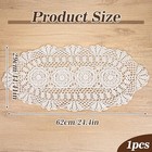 Doilies For Tables  Crochet Table Runner  Cloth Doilies  Beige Lace Handmade 