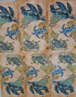 2 Individual Paper Decoupage Napkins Towels - Sea Turtle Ocean Sealife