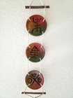 Vintage Clay Wall Hanging Art Tiered