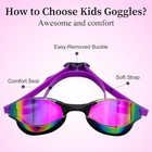 Swimming Goggles Clear Comfortable Adult Anti Fog Uv Protection Swim Glasses
