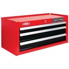 Craftsman 26 Inch Wide 3-drawer Steel Tool Chest Box Ball-bearing Lockable Red