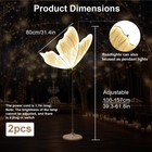 2pc Butterfly Floor Lamp ceiling Lamp for Wedding Party Decorations Props Us