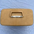 Samsonite Silhouette Train Makeup Case Travel Luggage Brown No Key Vtg