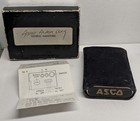 Vintage Asco Sliding collapsible Travel Alarm Clock W  Box  Case   Instructions