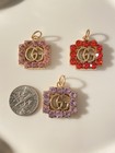 Lot Of 3 Gucci Zipper Pull Button Charms