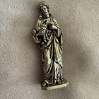 Brass Miniature Statue Of    the Good Shepherd       jesus Christ    Religious Figurine
