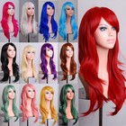70cm Long Curly Wigs Cosplay Costume Anime Hair Halloween Full Wavy Party Wig