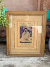 Vintage Old B w Photograph Of Hindu Religion Guru Shri Vijayshantisuriji Framed
