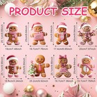 8 Pcs Christmas Gingerbread Man Yard Signs With Stakes Outdoor 3d Gingerbread