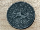 1916 Belgium 5 Centimes Zinc Wwi Coin