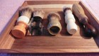Vintage Lot Of 5 Shaving Brushes Ever-ready 500 Baja Bakelite Beau Brummel  