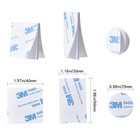 60pcs Double Sided Foam Tape Strong Pad Super-sticky Adhesive For Walls And Door