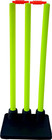 Plastic Cricket Stumps Set With Weighted Rubber Base     Training   Practice