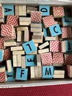 Vintage  Milton Bradley Anagrams Wooden Tiles  Approx 400 Pieces  3 4    Size