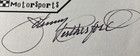 Johnny Rutherford Personally Autographed Signed Indy Car Card Racing Freeship