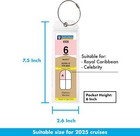 Cruise Tags - Narrow Ship Luggage Etag 4 Tag Holders  Clear 