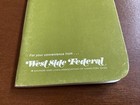 Vintage   West Side Federal Memo Book Notebook   1960s  b16