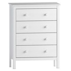 Dresser For Bedroom With 4 Deep Storage Drawers Solid Wood