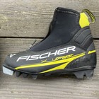 Fischer Xj Sprint Eu 34 Nordic Cross Country Ski Boots Youth Nnn Black Yellow