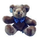Dan Dee Collectors Choice Teddy Bear Plush Animal Brown Blue Bow Tie Nursery 10 