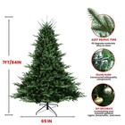 7ft Unlit Artificial Christmas Tree Spruce Xmas Tree With 2257 Tip Foldable Base