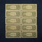 Lot Of 10  1 Federal Reserve Star Notes - Free Shipping Usa