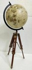 8  Globe World Map W tripod Stand Nautical Antique Decor Vintage Atlas Globe