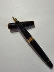 Waterman Fountain Penblack With Gold Trim  18k Gold Nib  Art Deco Style  France 