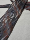 Men s Vintage Pavone Luxury Silk Dress Designer Neck Tie Wavy Abstract Art Red