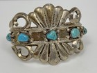 Vintage Men   s Sand Cast 5 Stone Turquoise Bracelet